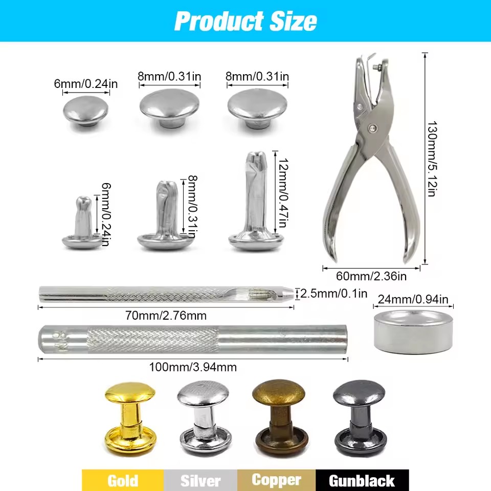 Kuku Paku Bulat Kancing Paku K - Rivet Setter Tool ulasan dan harga
