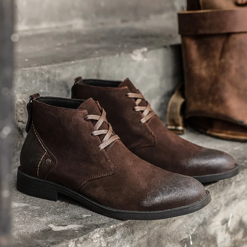 Sepatu Boots Kulit Suede Sapi  - Leatherwork Designs ulasan dan harga