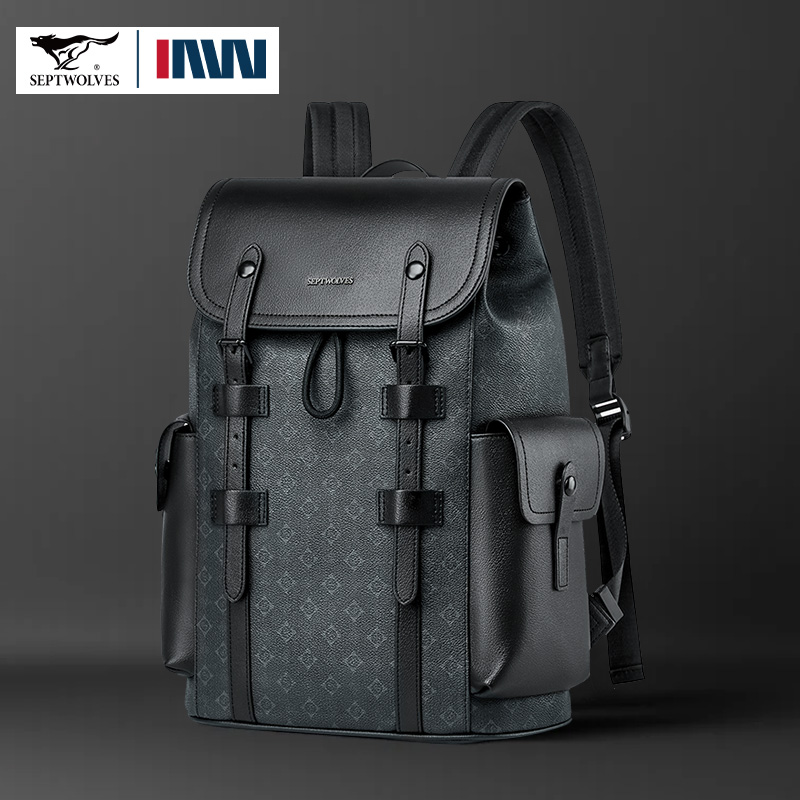 Septwolves Ransel Kulit Cetak  - Leather Work Rucksack Mens ulasan dan harga